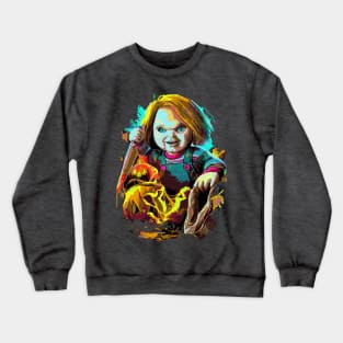 Fasbytes Horror Slash Neon Crewneck Sweatshirt